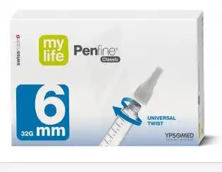 Mylife Penfine Classic, 6 Mm X 0,23 Mm , Bt 100 à Mailly-Maillet