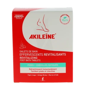 Akileine Soins Rouges Galet De Bain Effervescent Revitalisant 6 Doses De 20 G