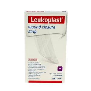 Leukos W Clos Str Sutur Cut Adh 6x75mm 2s