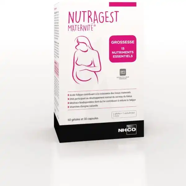 Nhco Nutrition Optimage Nutragest Maternité Grossesse Gélules + Caps B/60+30
