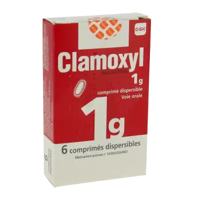 CLAMOXYL 1 g, comprimé dispersible