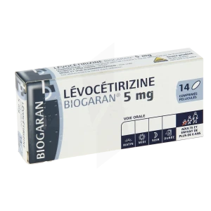 Levocetirizine Biogaran 5 Mg, Comprimé Pelliculé