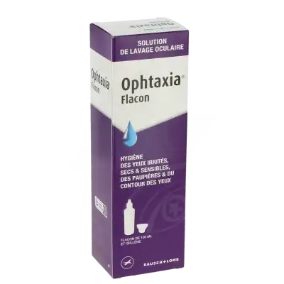 Ophtaxia Solution Lavage Oculaire Fl/120ml Avec Oeillère à Libourne