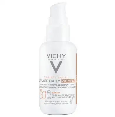 Vichy Capital Soleil Uv Age Daily Pigment Teinte Medium Spf50+ Crème Fl Pompe/40ml à UGINE