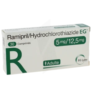 Ramipril/hydrochlorothiazide Eg 5 Mg/12,5 Mg, Comprimé