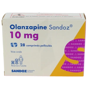 Olanzapine Sandoz 10 Mg, Comprimé Pelliculé
