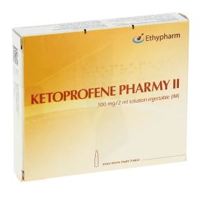 Ketoprofene Pharmy Ii 100 Mg/2 Ml, Solution Injectable Intramusculaire (i.m.)