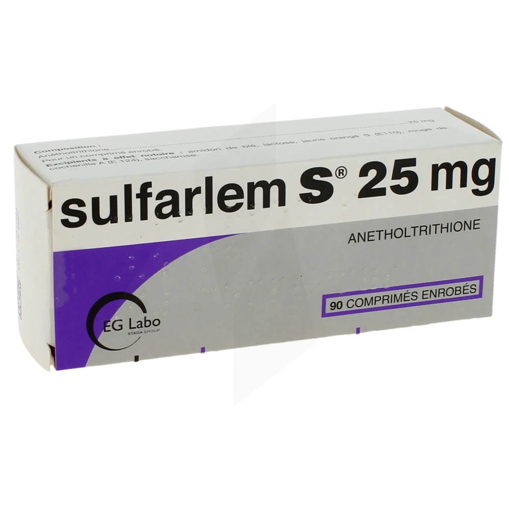 Sulfarlem S 25 Mg, Comprimé Enrobé