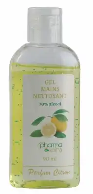 Pharmasoins Gel Mains Nettoyant Citron Fl/90ml à Paris
