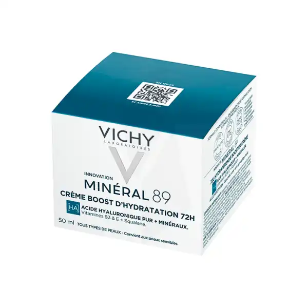 Vichy Minéral 89 Minéral 89 Crème Boost D'hydratation 72h Tous Types De Peaux Pot/50ml