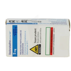 Desloratadine Arrow Lab 5 Mg, Comprimé Pelliculé