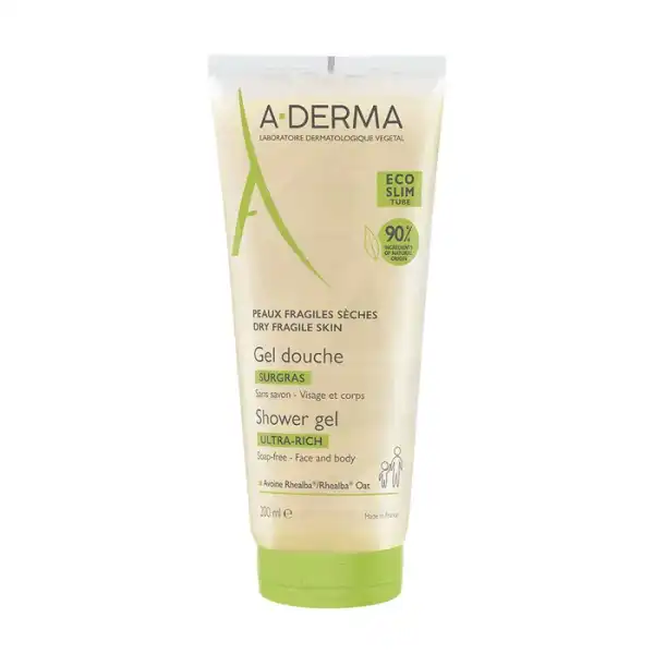 Aderma Gel Douche Surgras Visage Et Corps T/200ml