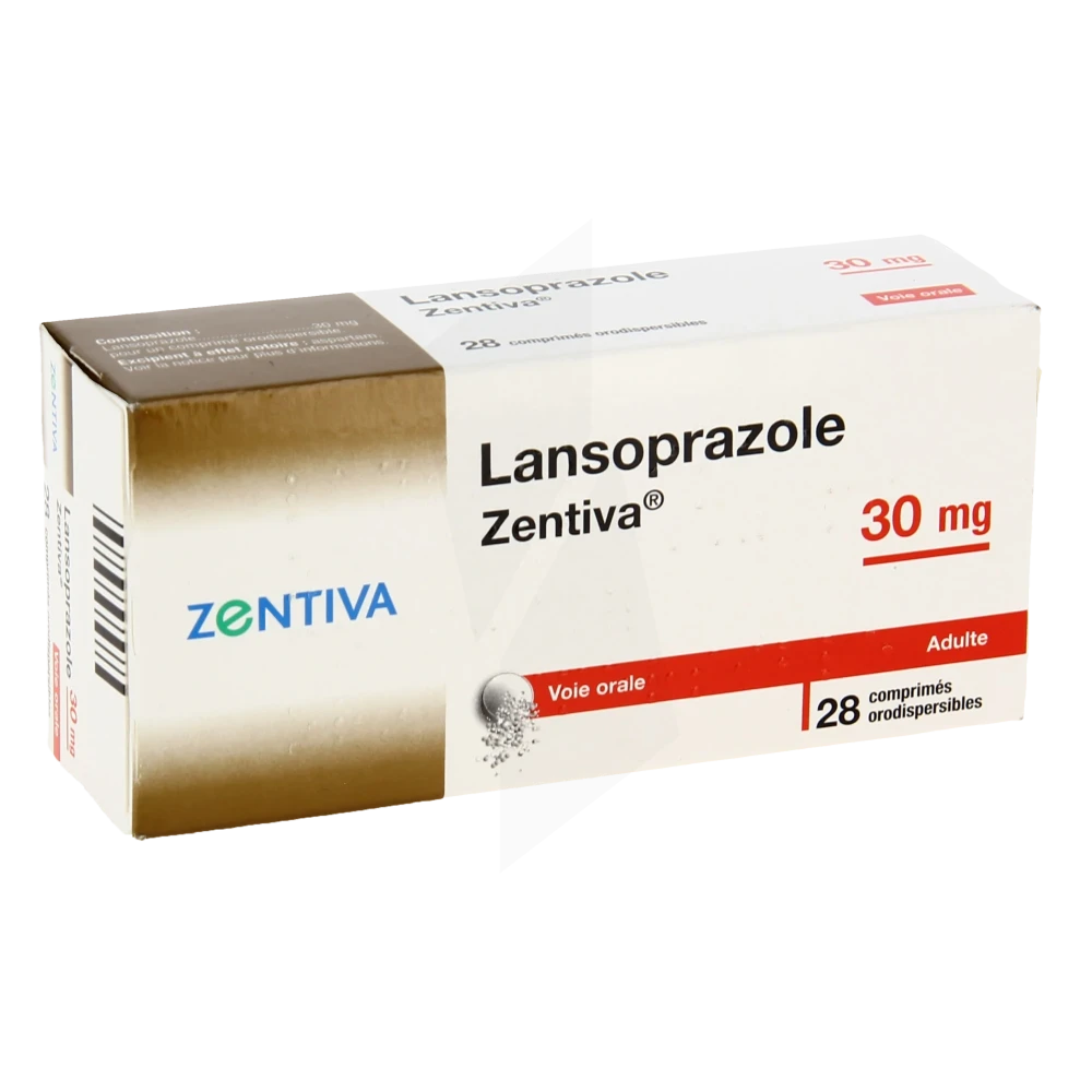 Lansoprazole Zentiva 30 Mg, Comprimé Orodispersible
