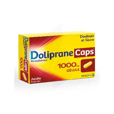 Dolipranecaps 1000 Mg Gélules Plq/8 à FONTENAY-TRESIGNY