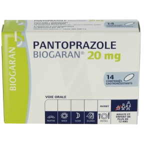 Pantoprazole Biogaran 20 Mg, Comprimé Gastro-résistant