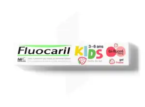 Fluocaril Kids Dentifrice Fraise 3-6 Ans T/50ml à LUSSAC