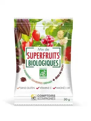 Comptoirs & Compagnies Mix De Superfruits Eclats Fèves Cacao Bio Sachet/30g à SEYNOD