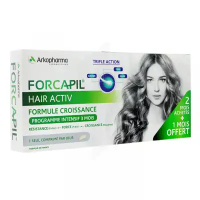 Forcapil Hair Activ Comprimés 3b/30 à JACOU