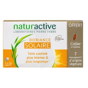 Naturactive Doriance Solaire 2x30 Capsules + 1 Collier Offert
