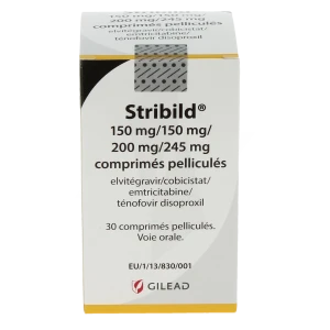 Stribild 150 Mg/150 Mg/200 Mg/245 Mg, Comprimé Pelliculé