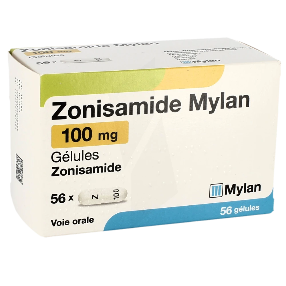 Zonisamide Mylan 50 Mg, Gélule