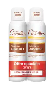 Acheter Rogé Cavaillès Déodorants Déo Absorb+ Homme Spray 2x150ml à Ustaritz