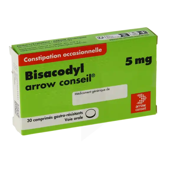 Bisacodyl Arrow Conseil 5 Mg, Comprimé Gastro-résistant