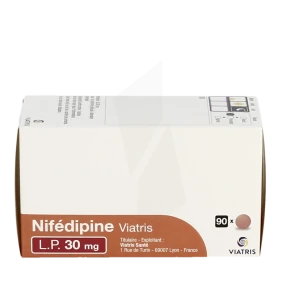 Nifedipine Viatris L.p. 30 Mg, Comprimé Pelliculé à Libération Prolongée