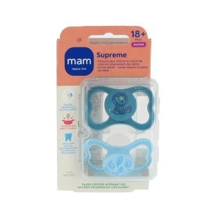 Mam Supreme Sucette Silicone +18mois B/2