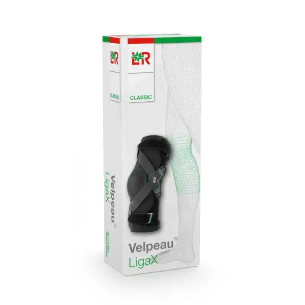 Velpeau Classic Liga X Orthèse Genou Articulée Noir/vert Taille 2