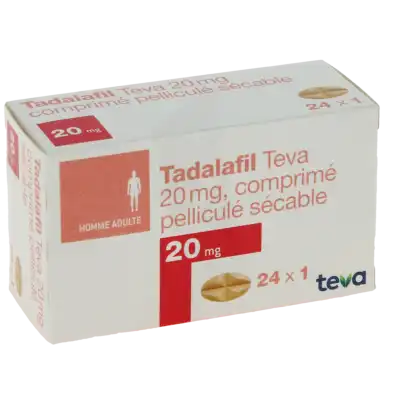 Tadalafil Teva 20 Mg, Comprimé Pelliculé Sécable à CHAMPAGNOLE