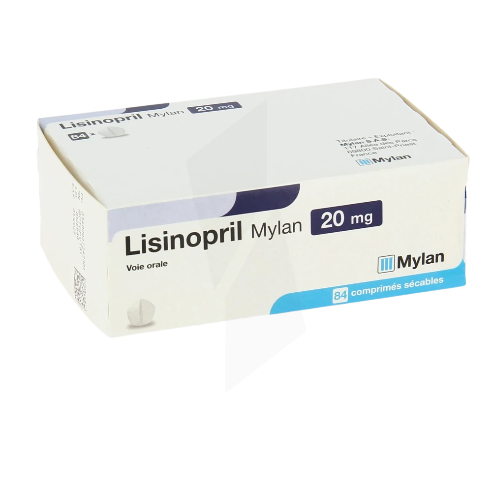 Lisinopril Viatris 20 Mg, Comprimé Sécable