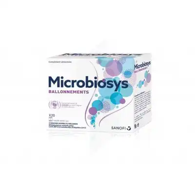Microbiosys Ballonnements Poudre 20 Sticks Double à  NICE