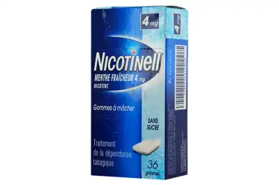 Nicotinell Menthe Fraicheur 4 Mg Sans Sucre, Gomme à Mâcher Médicamenteuse  Plq/36 à Abbeville