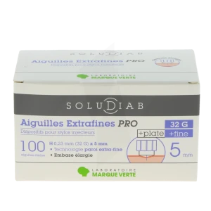Soludiab Extrafine Pro Aiguille 32gx5mm B/100