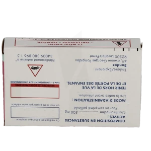 Clarithromycine Sandoz 500 Mg, Comprimé Pelliculé