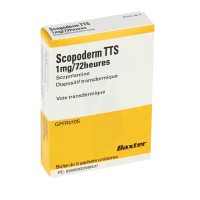 Scopoderm Tts 1 Mg/72 Heures, Dispositif Transdermique à CUISERY