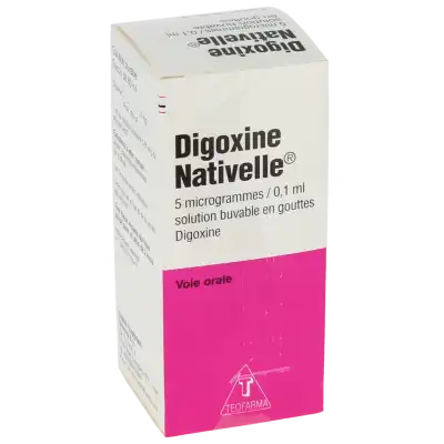 Digoxine Nativelle 5 Microgrammes/0,1 Ml, Solution Buvable, En Gouttes à CHAMPAGNOLE
