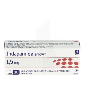 Indapamide Arrow 1,5 Mg, Comprimé Pelliculé à Libération Prolongée