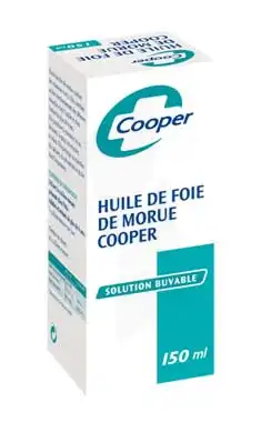 Huile De Foie De Morue Solution Buvable Cooper, Fl 150 Ml à VOGÜÉ