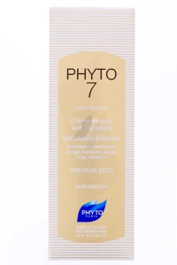 Phyto 7 Creme De Jour Hydratation Brillance Aux 7 Plantes Phyto 50ml Cheveux Secs