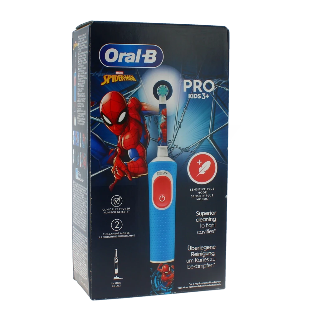 Oral B Kids Brosse à Dents électrique 3 Ans + Spiderman