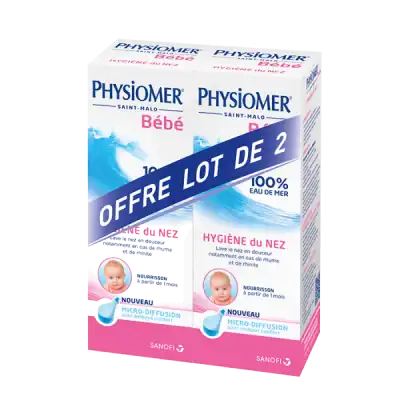 Physiomer Solution Nasale Bébé 2*115ml à Saint-Brevin-les-Pins