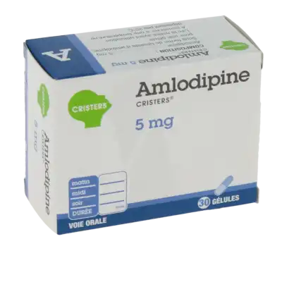 Amlodipine Cristers 5 Mg, Gélule à POITIERS