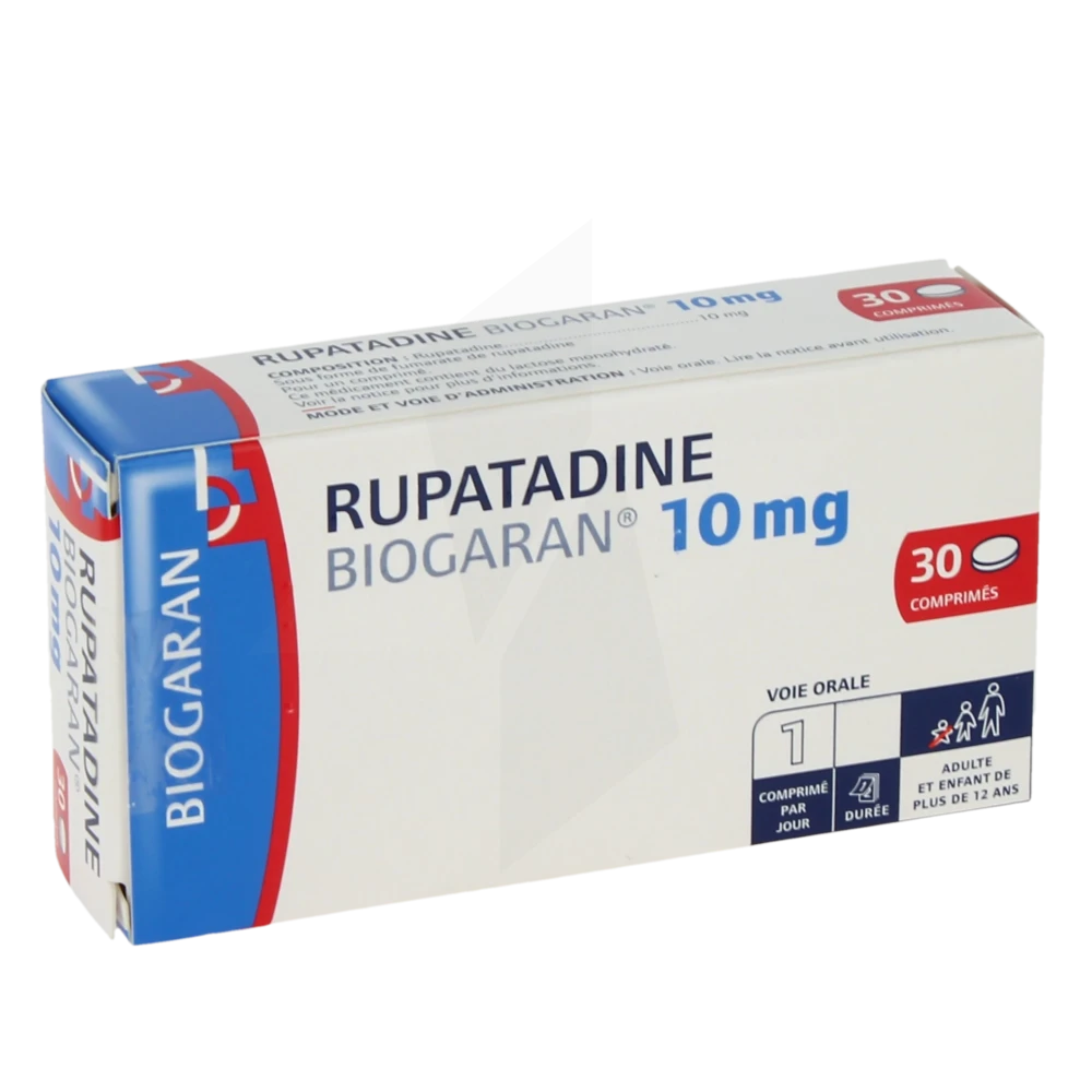 Rupatadine Biogaran 10 Mg, Comprimé