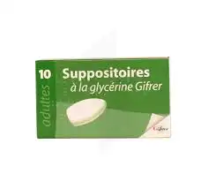 Suppositoire A La Glycerine Gifrer Suppos Adulte Sach/10 à TOUCY