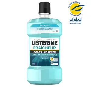 Listerine Fraîcheur Bain Bouche Goût Plus Léger Fl/500ml à Agen