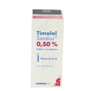 Timolol Sandoz 0,50 Pour Cent, Collyre En Solution
