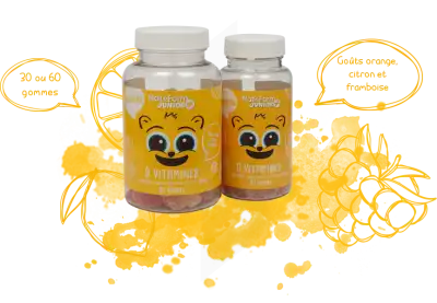 Nat&form Junior Ours Gomme Oursons 9 Vitamines B/30 à LUSSAC
