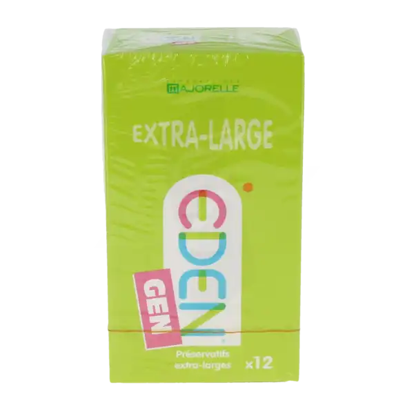 Eden Gen Préservatif Extra Large Latex Lubrifié B/12